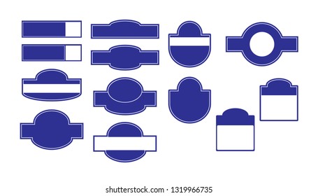 set of plates for writing the house number and street name