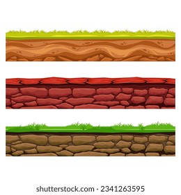 Set of Platforms Isolated For 2D Game Design