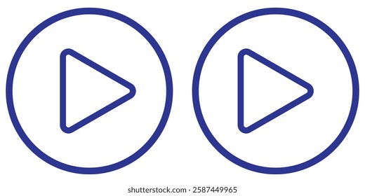 Set of play buttons icons. Play button. Video audio player. Vector illustration. Play buttons. Vector icons isolated on background white. Play button icon set. vector illustration eps 888.