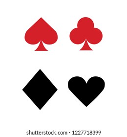 set of playing card icon