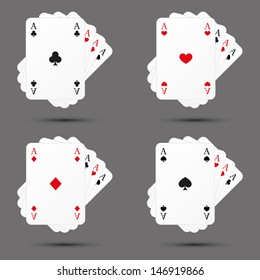 Set of playing card icons