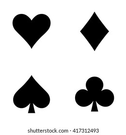 Set of playing card . Vector illustration