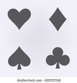 Set of playing card . Vector illustration
