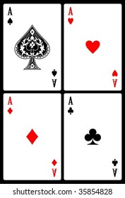 Set of playing cards.