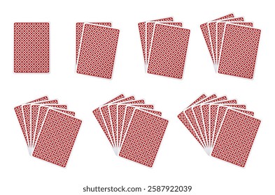 Set of playing cards backs. Cards fan. - Powered by Shutterstock - Get 15% off with code: PIKWIZARD15
