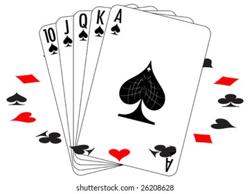 Set of playing cards. To see similar please visit my gallery.