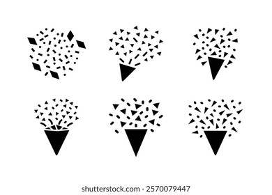 set of playing cards silhouette 