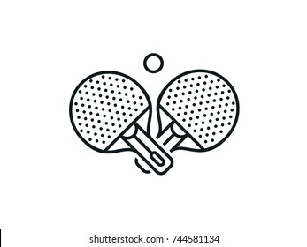 Raquette De Ping-pong De Ping Pong Ou Illustration de Vecteur -  Illustration du action, sourire: 42139395