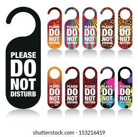 a set of please do not disturb signs