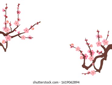 The set of plum blossom branch 02