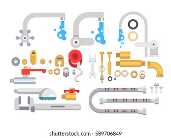 Set plumbing parts