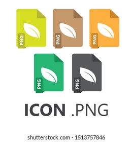 Set PNG image file format icon. Can be used for graphic and web design
