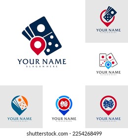 Set of Point Domino logo vector template, Creative Domino logo design concepts