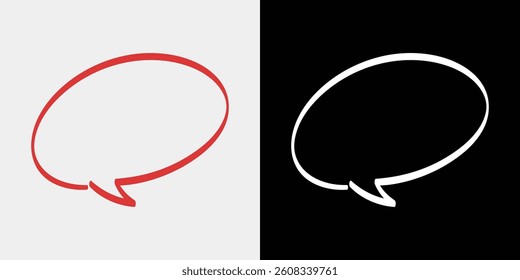 Set of points, speech bubbles and arrows