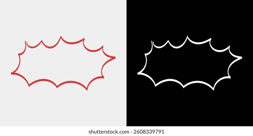 Set of points, speech bubbles and arrows