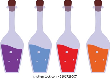 a set of poison cartoon illustration vector