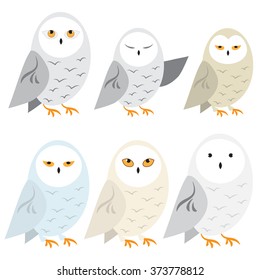 Set of polar owls