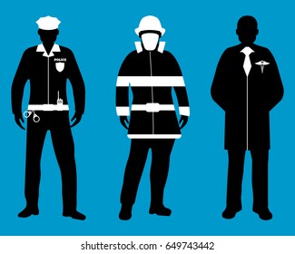 2,627 Doctor Police Fireman Images, Stock Photos & Vectors | Shutterstock