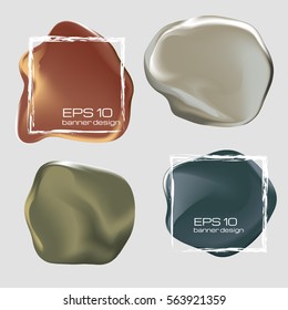 Set of polish backgrounds for banner,cover, web, decoration