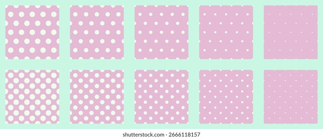 Conjunto de lunares sin patrón de Vector. Fondo simple para el Web o la impresión. Superficie Abstractas.