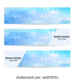 set of polygonal backgrounds for online resources in different bright colors