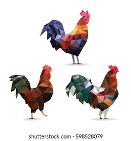 Set of polygonal cocks