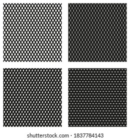 Set of polygonal and shaped textures. Vector square pattern.