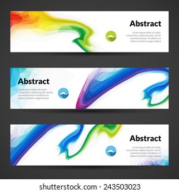 Set of polygonal vector banners backgrounds for modern graphic design. Banner design