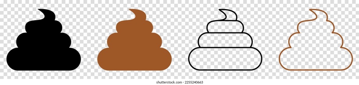 Juego de iconos de la poda. Ilustración del vector aislada en fondo transparente