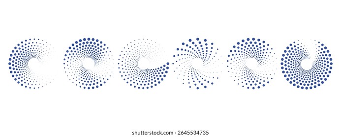 Set of pop art circles. Shapes dots pattern in pop art style. Abstract modern stylish texture. Vector illustration geometric pattern. Round design elements for your content.