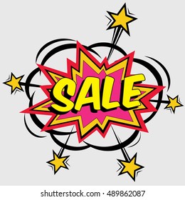 Set of pop art comic happy new year vector illustration. Decorative set of backgrounds for happy new year with bomb explosive.