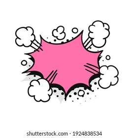 Conjunto de burbujas de discursos de arte pop sin texto. Colección vectorial de cuadros con estilo de dibujos animados. Ilustración cómica sobre fondo blanco