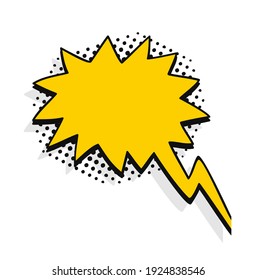 Set of pop art speech bubbles without text. Cartoon style vector collection of frames. Comic illustration on white background