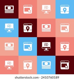 Set pop art Stacks paper money cash, Advertising,  and Infographic of city map icon. Vector