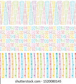 Set of pop colorful background.