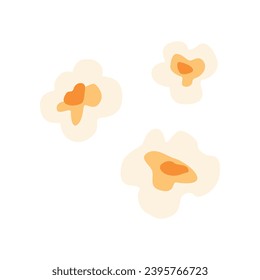 Set of popcorn. Vector illustration isolated