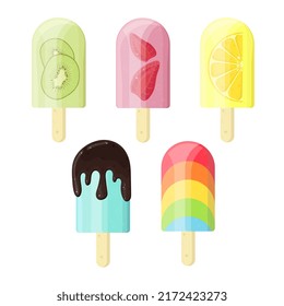 set of popsicles on a stick