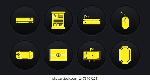 Video Video Establecer portátil Vector
