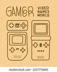 set of portable video games consoles