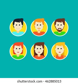  set of portraits for the website and the mobile app