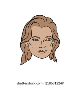 Set of portraits of women of different gender and age. Diversity. flat illustration. Avatar for a social network.