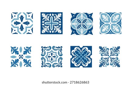 conjunto de PORTUGUÊS TILE VETOR ilustração