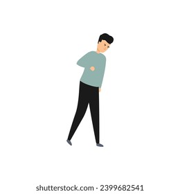 set of poses of adults in black pants collection