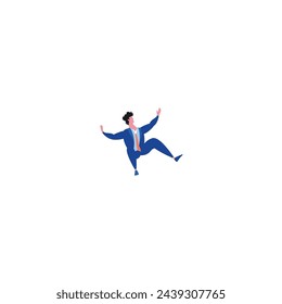 set of poses of happy people on world happiness day happy