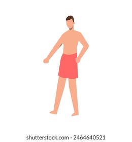 set of poses of people wearing pink clothes relaxing people
