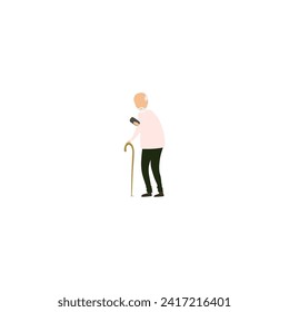 set of poses of people working in cream colored clothes set
