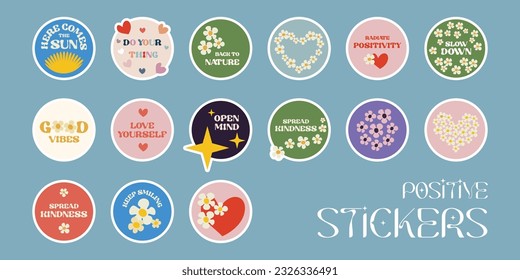 Set Positive Stickers in