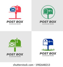 Set of Post Box logo vector template, Creative Post Box logo design concepts