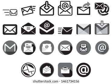 Set of post icons for design
