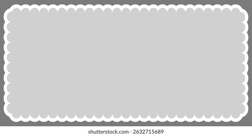 Set of postage stamps. Post stamp frame and border. Grey square and rectangular template for mail, postcard, letter. Jagged wavy edge forms. Vintage objects for poster, banner, badge, sticker-Vector .